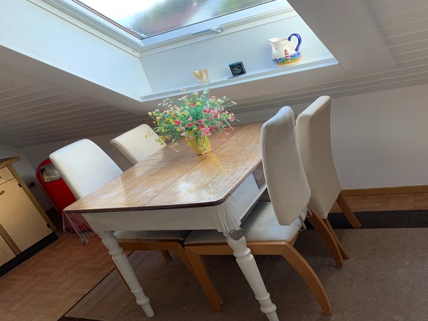 Ferienwohnung An der alten Kapelle Essbereich