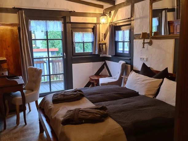 Doppelzimmer,Balkon,Gartenblick