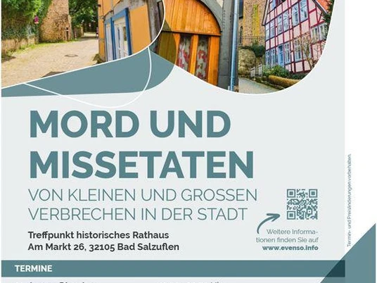 Plakat Mord und Missetaten