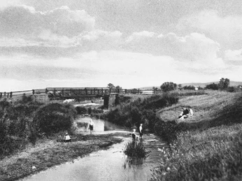 Exter bei Rinteln mit Heinekampbrücke Exter bei Rinteln mit Heinekampbrücke