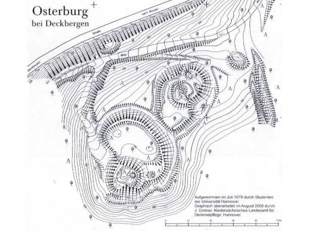 Osterburg bei Deckbergen, Grundriss Osterburg bei Deckbergen, Grundriss