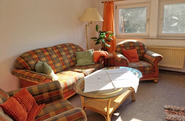 Wohnzimmer in der Ferienwohnung Am Westermoor Wohnzimmer in der Ferienwohnung Am Westermoor