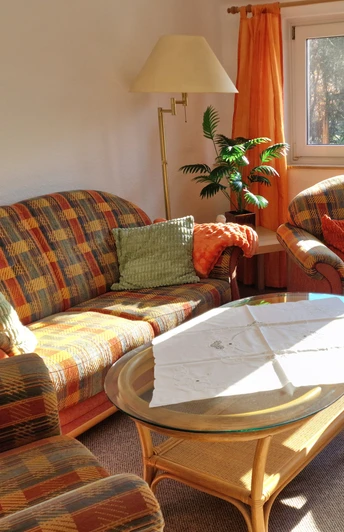 Wohnzimmer in der Ferienwohnung Am Westermoor Wohnzimmer in der Ferienwohnung Am Westermoor