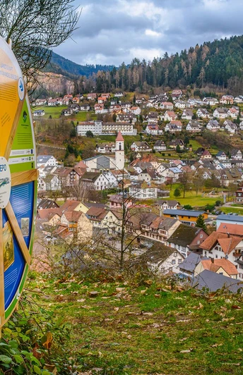 Aussicht auf Ottenhöfen im Schwarzwald