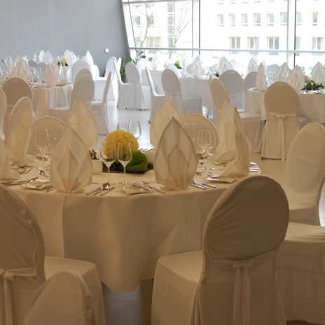 Bankettebene_eingedeckt_Foto phaeno Bankettebene_eingedeckt