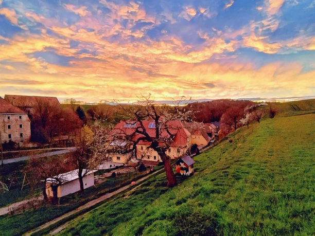 Sonnenuntergang in Nentmannsdorf
