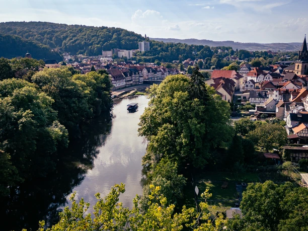 Rotenburger Fuldaböckchen mit Stadt