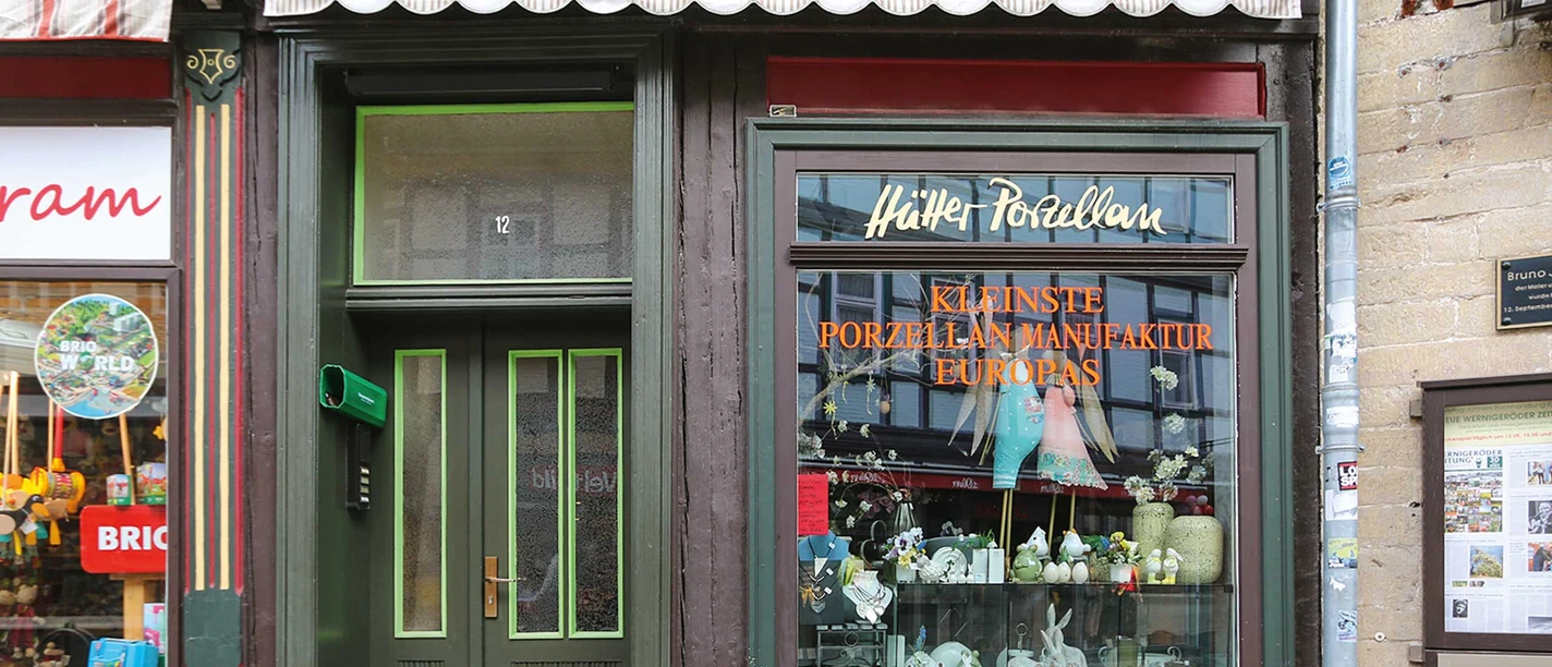 Hütter Porzellan Laden Porzellanmanufaktur Hütter Wernigerode