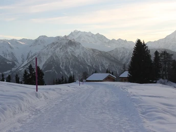 Winterwanderung Riederalp, Golmenegg, Restaurant Adler und retour