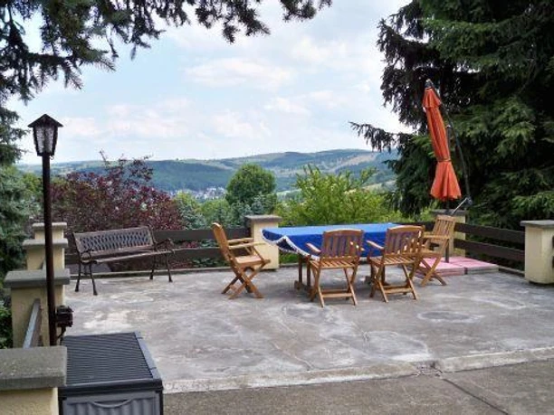 Terrasse am Ferienhaus