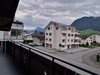 View from the balcony of the holiday flat in Ennetbürgen