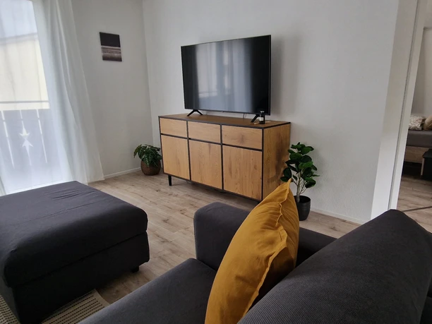 Wohnzimmer der Ferienwohnung in Ennetbürgen