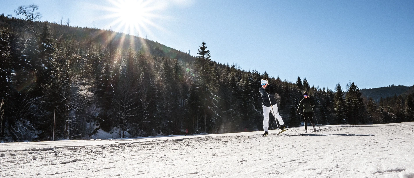 Verbindungsloipe zwischen Schwimmbad und Loipenzentrum
