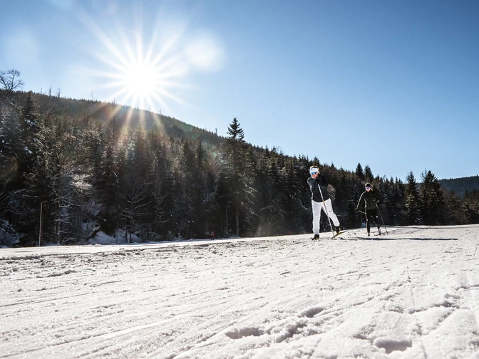 Verbindungsloipe zwischen Schwimmbad und Loipenzentrum