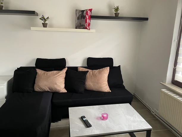 Ausziehsofa der Ferienwohnung Am Schützenholz Ausziehsofa der Ferienwohnung Am Schützenholz