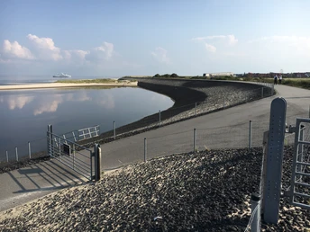 Anfahrt der Syltfähre vom Lister Deich aus