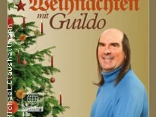Weihnachtliches Albumcover von Guildo Horn mit Weihnachtsbaum und goldfarbenem Hintergrund.