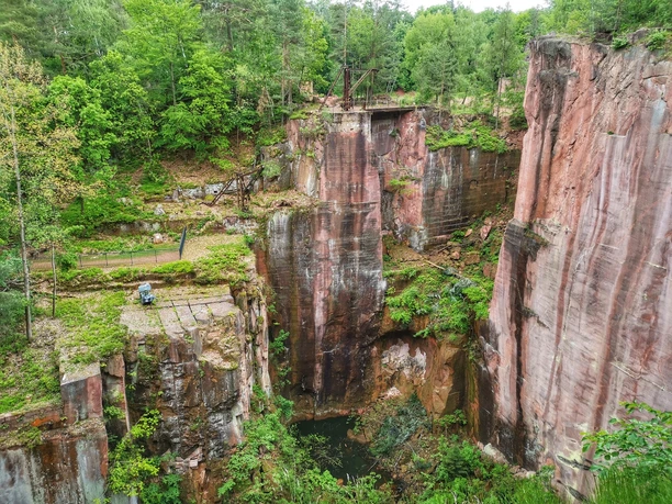 Blick in den Gleisbergbruch
