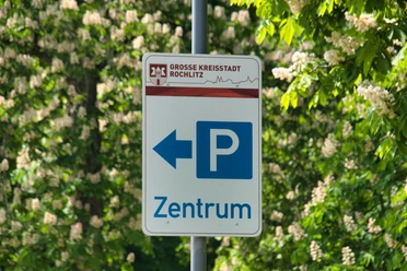 Parkplatz Zentrum "An der Bleiche" Wegweisung