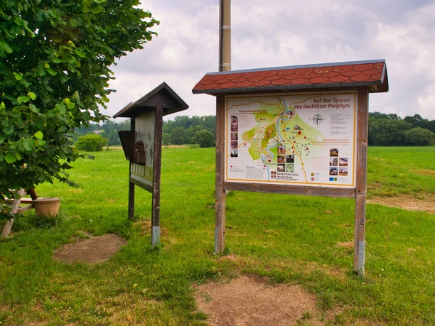 Übersichtstafel Hängebrücke Sörnzig