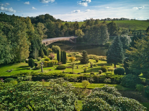 Waldcafé Göhren - Blick auf die Zwickauer Mulde