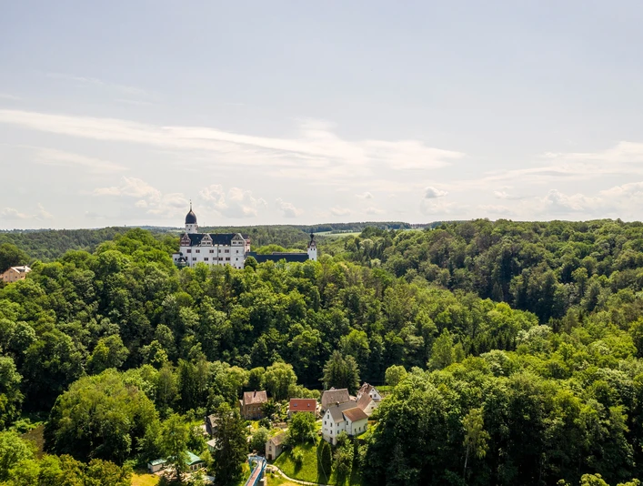 Luftaufnahme Schloss Rochsburg