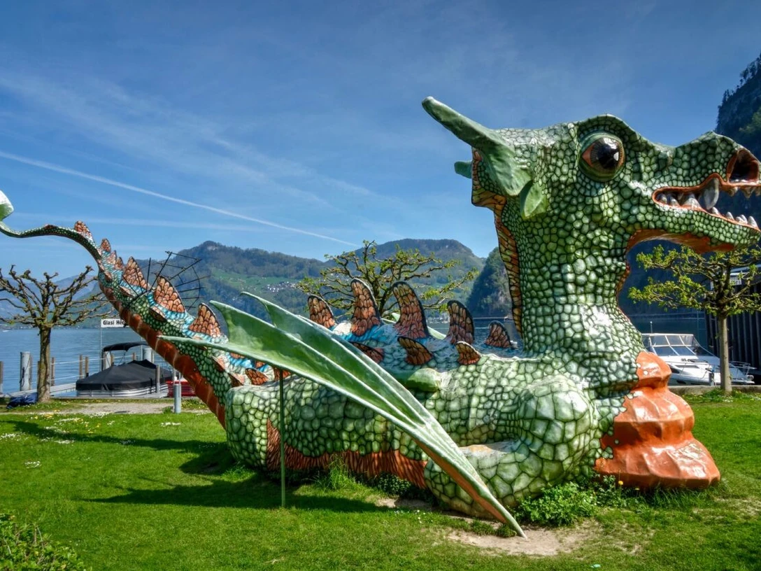 Drachen auf dem Glasi-Park