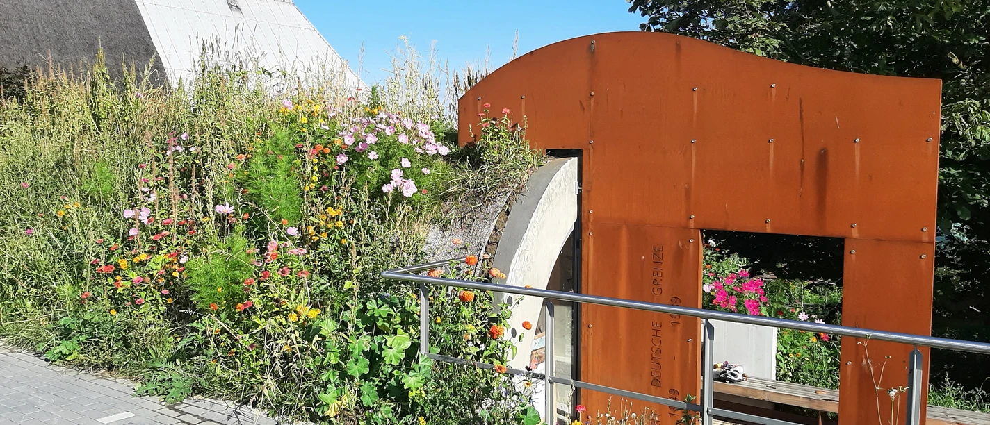 Bunker at the border tower in Neu Bleckede Entrance to the bunker at the border tower in Neu Bleckede