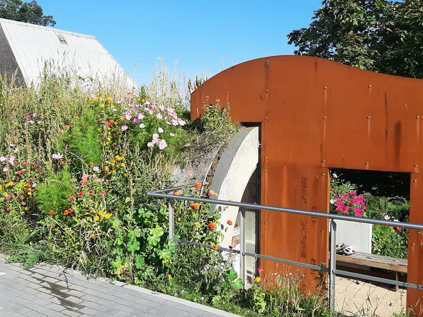 Entrance to the bunker at the border tower in Neu Bleckede