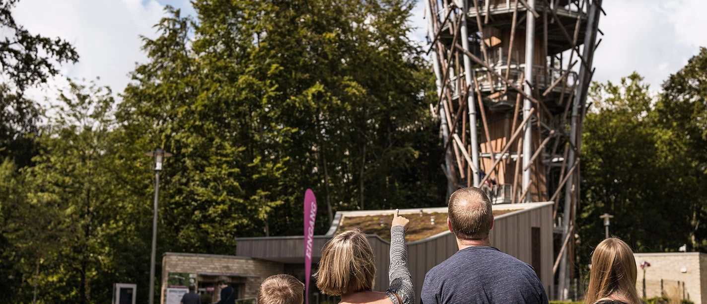 Familienfuehrung am Baumwipfelpfad Familienfuehrung am Baumwipfelpfad