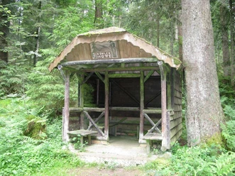 Die Schutzhütte "Köhlerhütte" bei Freudenstadt
