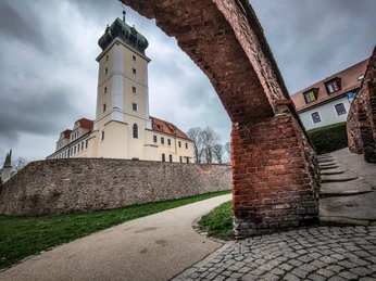 Schlossgraben des Barockschlosses Delitzsch