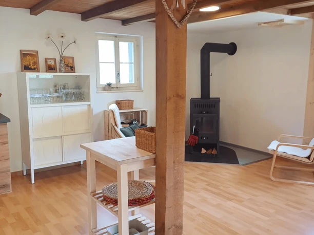 Wohnzimmer der Ferienwohnung Mattengaden