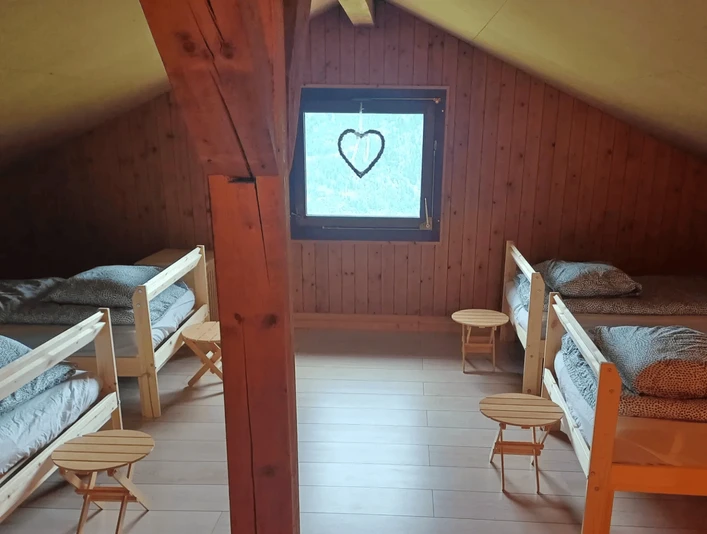 Schlafzimmer der Ferienwohnung im Mattengaden