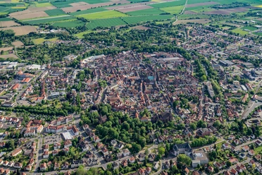 Einbeck aus der Vogelperspektive.