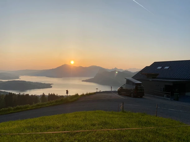 View from the Labea campsite in Hergiswil
