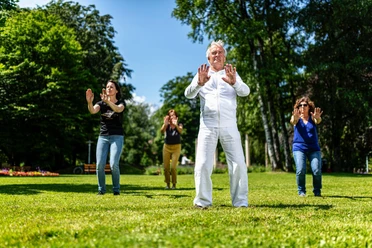 Qigong im Kurpark