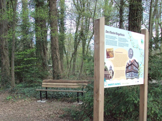 Infotafel am Rastplatz Innerste-Radweg in Salzgitter-Ringelheim
