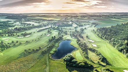 Golfplatz Domaene Niederreutin Luftbild
