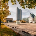 Augustusplatz Leipzig - Universität Leipzig Blick auf das Gewandhaus, das City-Hochhaus sowie die Universität Leipzig, die sich am Augustusplatz befinden