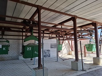 Dauerausstellung Hartsteinwerk Werdenfels Eschenlohe Materialseilbahn (Innenbereich)