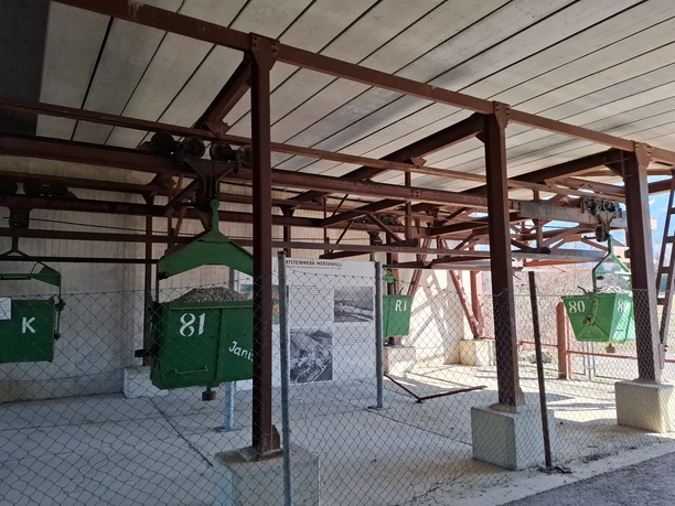 Dauerausstellung Hartsteinwerk Werdenfels Eschenlohe Materialseilbahn (Innenbereich)