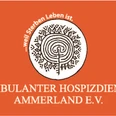 ahd-logo Logo des Ambulanten Hospizdienst Ammerland e.V. mit kunstvollem Symbol auf orangenem Grund.