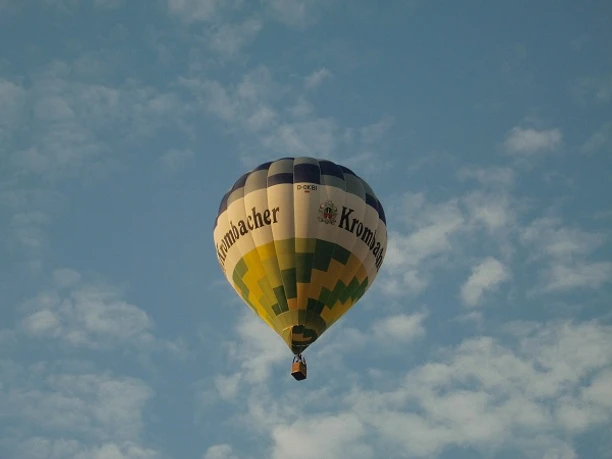 Krombacher-Ballon von der Ballonfahrt Dunker Müller Krombacher-Ballon von der Ballonfahrt Dunker Müller