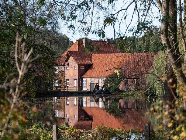 Wassermühle entlang des Elbe-Katemin-Wegs