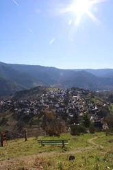 Blick auf Bermersbach vom Höfelskopf