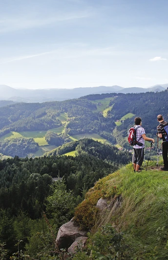 Panoramaausblick auf dem Bauernkopf, über Bad Peterstal-Griesbach