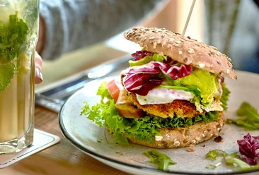 Gastronomie: vegetarischer Burger