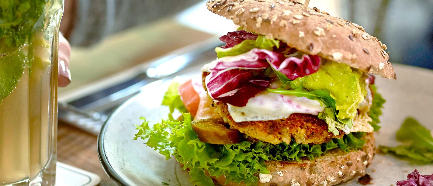 Gastronomie: vegetarischer Burger