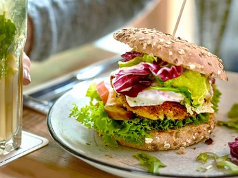 Gastronomie: vegetarischer Burger